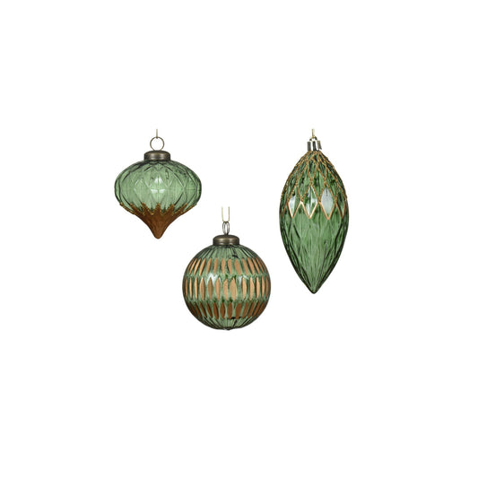 Baubles shatterproof sh 3asspine green/colour(s)