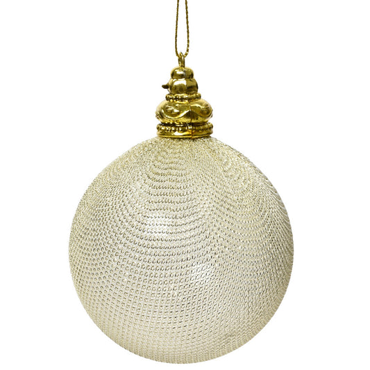 Baubles on wire shatterproof fabric