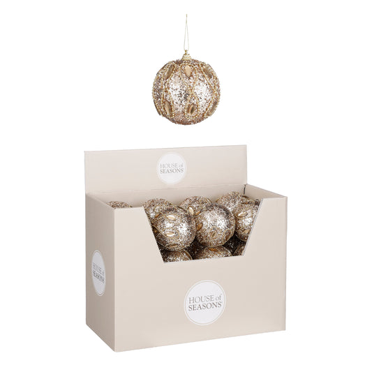 Bauble unbreakable gold display - d8cm