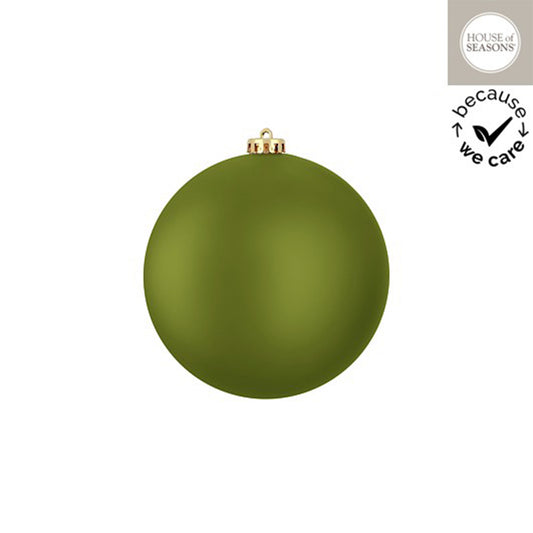 Bauble unbreakable d. green matt - d15cm