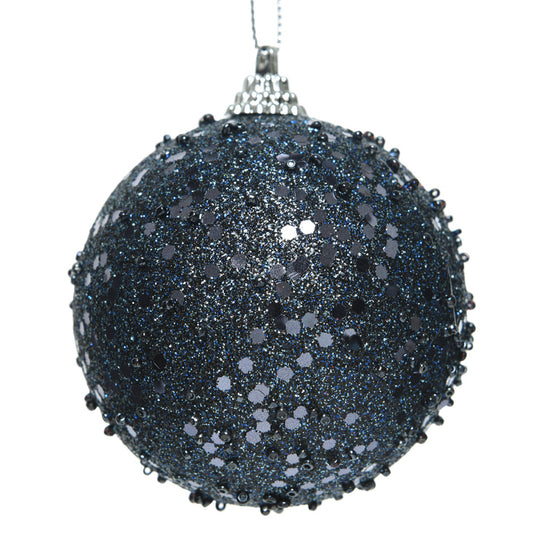 Bauble foam glitter, white dots