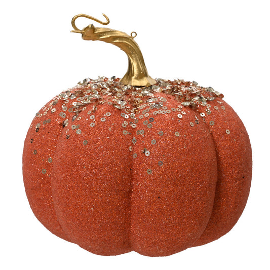 Pumpkin foam beads  spiced pumpkin - L.10.5cm x W.10.5cm x H.12cm