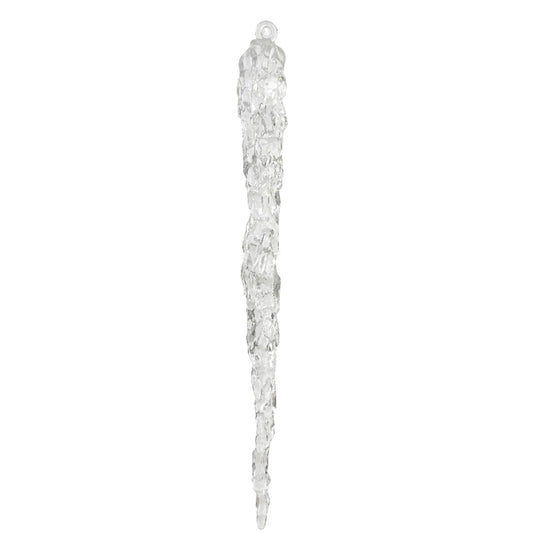 Icicle plastic  transparent - L.1.9cm x W.1.9cm x H.28.5cm