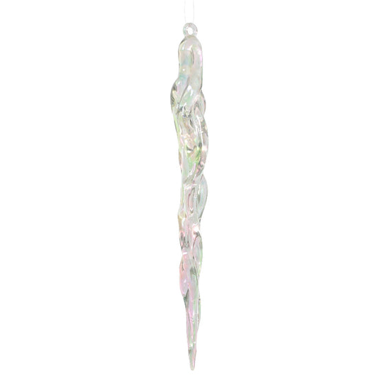 Icicle plastic iris  transparent/iris - L.1.9cm x W.1.5cm x H.18.5cm