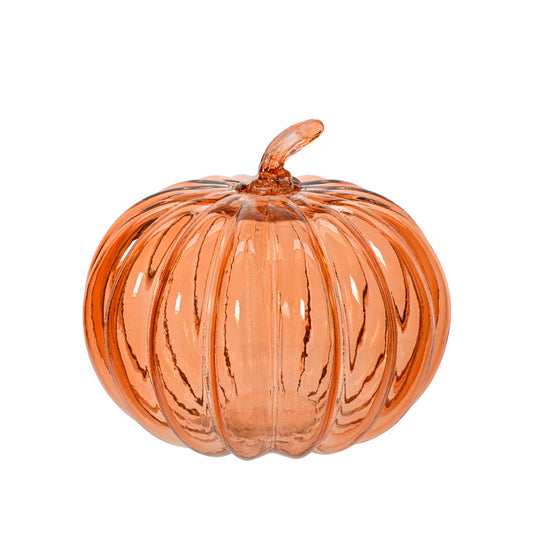 Pumpkin glass  spiced pumpkin - dia20.8cm x H.17cm