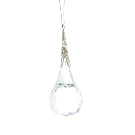 9cm hanging clear acrylic large facet drop