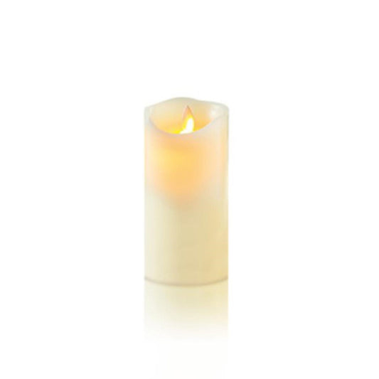 18x9cm B-O Dancing Flame Cream Candle Warm White  LED - Timer